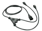 Описание и цена на Lindy C14 to 2x C13 Mains Extension Cable 1m