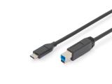 кабели: Digitus USB-B to USB-C Connection cable 1.8m AK-300149-018-S