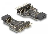 Описание и цена на DeLock USB 2.0 9-Pin (F) to 2x 9-Pin (M) 60045