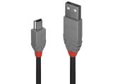 Описание и цена на Lindy USB-A to Mini USB-B Cable 5m, Anthra Line