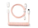 Описание и цена на Keychron Coiled Aviator Straight Custom USB-C Cable, Light Pink