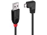 Описание и цена на Lindy USB 2.0 Type A to Micro-B Cable 0.5m, 90 Degree Right Angle