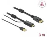 DeLock HDMI to DisplayPort 1.2 Cable 3m 85965 снимка №2