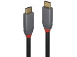 Описание и цена на Lindy USB 3.2 Type C Cable 1m, 20Gbps, 5A, PD, Anthra Line