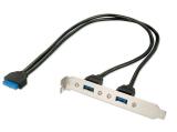 адаптери: Lindy 2 Port USB 3.0 Back Plate адаптери: Lindy 2 Port USB 3.0 Back Plate