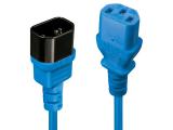 Описание и цена на Lindy C14 to C13 Mains Extension Cable 0.5m, blue