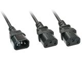 Описание и цена на Lindy C14 to 2x C13 Mains Extension Cable