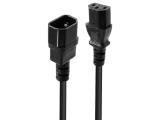 Описание и цена на Lindy C14 to C13 Mains Extension Cable 0.5m, black