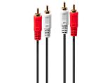 Описание и цена на Lindy Premium 2x RCA Audio Cable 2m