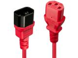 Описание и цена на Lindy C14 to C13 Mains Extension Cable 1m, red