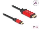 DeLock USB-C to HDMI Cable 2m 8K 60Hz снимка №2