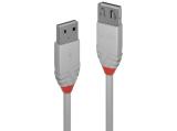 Описание и цена на Lindy USB 2.0 Type A Extension Cable 0.2m, Anthra Line, Grey