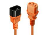 Описание и цена на Lindy C14 to C13 Mains Extension Cable 2m, orange