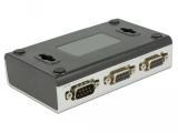 DeLock RS-232 / RS-422 / RS-485 2-port Ръчен превключвател снимка №2