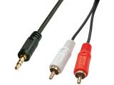 Описание и цена на Lindy Premium Audio Cable 2x Phono-3,5mm 1m