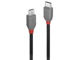 Описание и цена на Lindy USB 2.0 Type C to Micro-B Cable 0.5m, Anthra Line