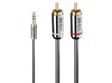 Описание и цена на Lindy 3.5mm to Phono Audio Cable 1m, Cromo Line