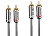 Описание и цена на Lindy Dual Phono Audio Cable 2m, Cromo Line