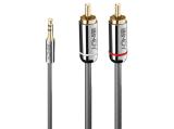 Описание и цена на Lindy 3.5mm to Phono Audio Cable 3m, Cromo Line