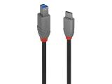 Описание и цена на Lindy USB 3.2 Type C to B Cable 3m, 5Gbps, Anthra Line