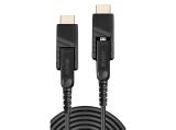 Описание и цена на Lindy Fibre Optic Hybrid Micro-HDMI 4K60 Cable with Detachable HDMI & DVI Connectors 40m