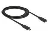 Описание и цена на DeLock USB-C 10 Gbps Extension Cable 2m 4K PD 60W