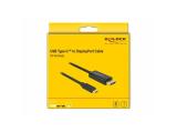 DeLock DisplayPort 1.2 to USB-C (ST-ST) Video Adapter Cable 2m снимка №3