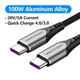 Vention USB 2.0 Type-C to Type-C 2m TAEHH - Black снимка №2