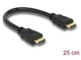 Описание и цена на DeLock High Speed HDMI Cable with Ethernet 4K 0.25m