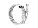 Orico Cable USB C-to-C PD 60W Charging 1.0m White - CDX-60CC-WH снимка №2