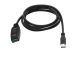 VCom Кабел удължение USB 3.0 AM / AF Active Extension Cable 5M Black - CU827A-5.0m снимка №2