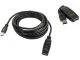 VCom Кабел удължение USB 3.0 AM / AF Active Extension Cable 5M Black - CU827A-5.0m снимка №4
