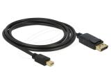 DeLock Mini DisplayPort 1.2 to DisplayPort Cable 2m - Black снимка №2