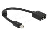 адаптери: DeLock Mini DisplayPort Male to DisplayPort Female Adapter 8K - Black