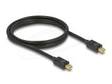DeLock Mini DisplayPort 1.2 Cable 1.5m - Black снимка №2