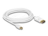 DeLock Mini DisplayPort 1.2 to DisplayPort Cable 3m - White снимка №2