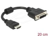  адаптери: DeLock HDMI Male to DVI 24+5 Female Adapter Cable 20 cm - Black