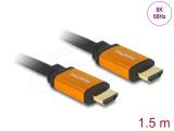 Описание и цена на DeLock High Speed HDMI Cable 48 Gbps 8K 60 Hz 1.5m