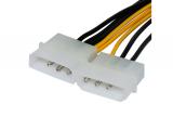 Makki Adapter 2xMolex to 8pin PCI-E VGA - MAKKI-CE317-0.15m снимка №3 Makki Adapter 2xMolex to 8pin PCI-E VGA - MAKKI-CE317-0.15m снимка №3