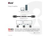 Club3D DisplayPort 2.1 VESA DP 80 Certified Cable 4K240Hz, 8K60Hz or 10K60Hz M/M 1.2m снимка №3