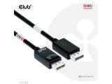 Club3D DisplayPort 2.1 VESA DP 80 Certified Cable 4K240Hz, 8K60Hz or 10K60Hz M/M 1.2m снимка №4