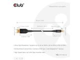 Club3D USB-C to DisplayPort DP 80 Bidirectional Vesa Certified Cable 1m снимка №3