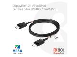 Club3D DisplayPort 2.1 VESA DP 80 Certified Cable 8K240Hz 1.6m/5.25ft снимка №2