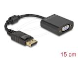 Описание и цена на DeLock DisplayPort 1.2 Male to VGA Female Adapter - Black