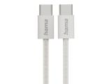HAMA USB-C Fabric Nylon Charging Cable 1m - Grey снимка №2