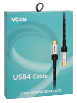 VCom USB 4.0 Type-C Cable 1.2m  снимка №5