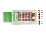 DeLock USB 2.0 Type-A Male to Serial RS-232 RJ45 Male Adapter Cable 1.8m снимка №2