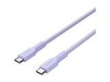 Canyon cable OnWire 60CL C-C 60W COLOR Braided 1m Purple USB-C M/M снимка №2