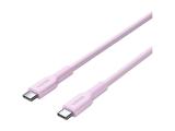 Canyon cable OnWire 60CL C-C 60W COLOR Braided 1m Pink USB-C M/M снимка №2