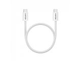 Canyon cable OnWire 60MG C-C 60W Magnet Braided 1m White USB-C M/M снимка №4